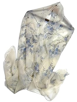 Shanlin Super Large Silk Feel Dragonfly Floral Scarves for